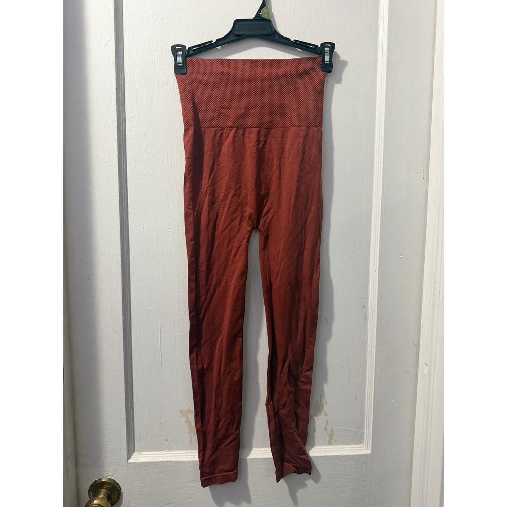 Zenana Outfitters Tummy Control Burnt Orange Leggings SM Seamless NP-5657AB